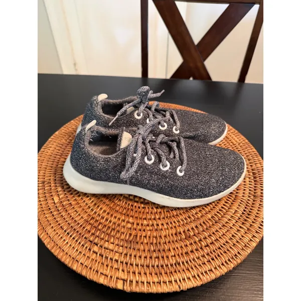 Allbirds Wool‎ Runners Charcoal Grey Heather Merino Wool Sneakers Womens 8 - Image 2