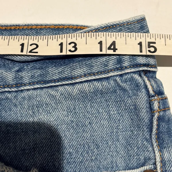Levi's 501 Denim Shorts Womens 29 Blue Excellent White Oak Cone‎ Denim Cutoffs - Image 10