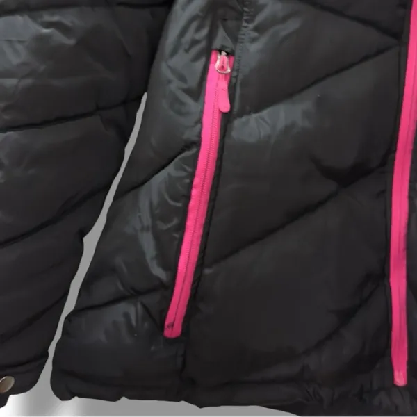 Reebok | NWOT Women's Black Pink Trim Thick Winter Puffer Jacket Coat (size XL) - Image 10
