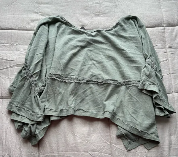 blue b blouse Green Size M - Image 2