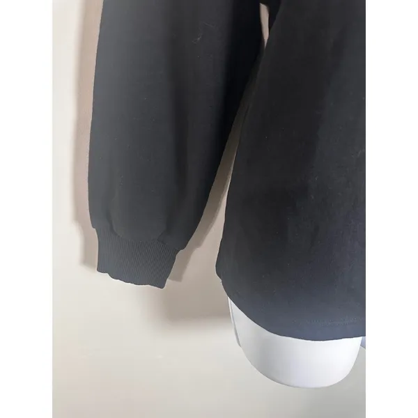 Banana Republic Womens Black Funnel‎ Neck Sweatshirt Oversized Pullover Medium - Image 2