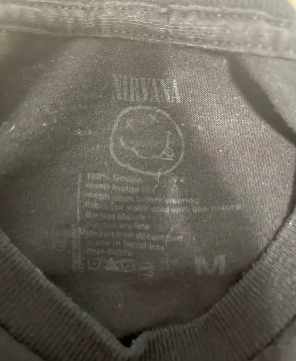 Nirvana Cropped Graphic Band T-Shirt - Image 3