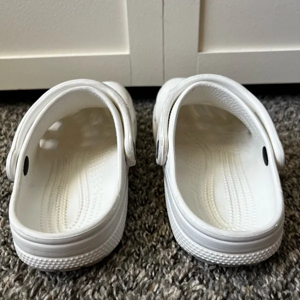 Crocs Shoes Women’s White Clogs Size 6‎ - Image 2