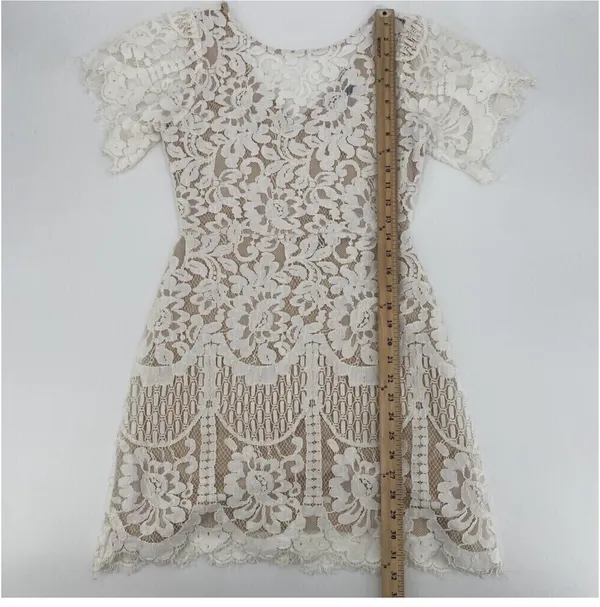 Lulus White Lace Dress - Image 4