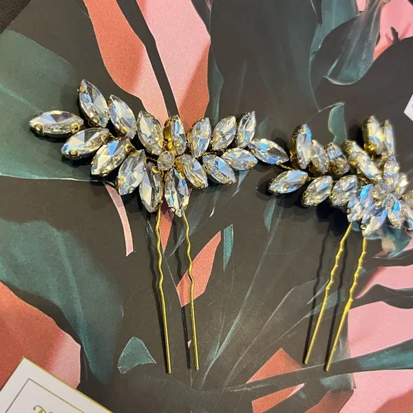 Jeweled Wedding hair Pins - Image 4