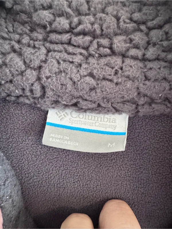 Columbia Charcoal Sherpa Fleece Vest - Dark Gray - Image 2