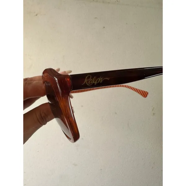 Ralph By Ralph Lauren RA 5255 Red Havana Oversized Square Frames Sunglasses - Image 8