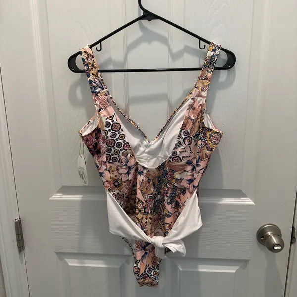 Micah Floral One-Piece Swimsuit with Extreme High Leg Wrap Thigh - Image 3