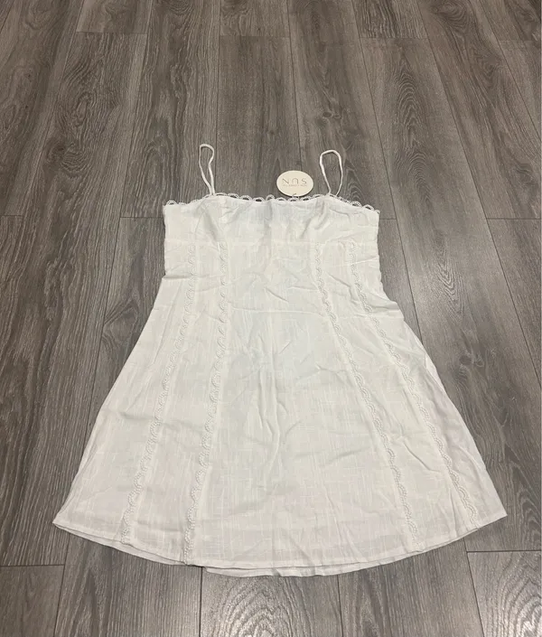 New Here Comes The Sun Chamberlain Scallop Trim Mini Dress Size XL MSRP $90 - Image 9