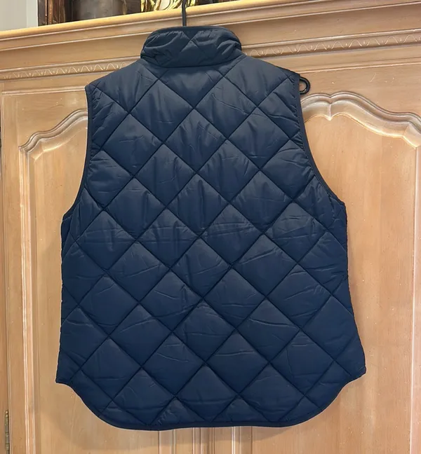 NWT Jcrew Navy Quilted Vest - Image 4