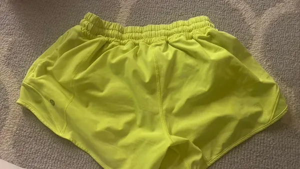 Lululemon Shorts Hotty Hot Yellow Highlighter - Image 2