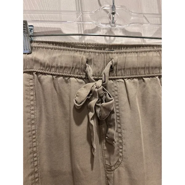 Jones New York Jones & Co Green Khaki Lyocell Elastic Waist Pants Plus Size 1X Lagenlook Earthy - Image 3