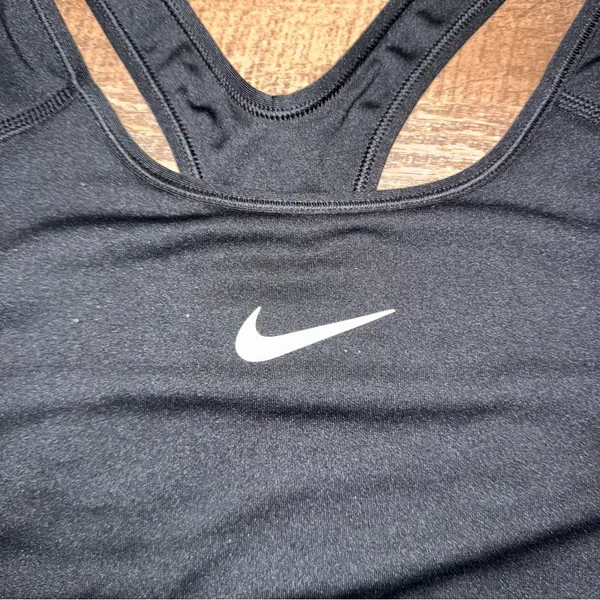Nike Women's Black Sports Bra Size Medium - Image 2