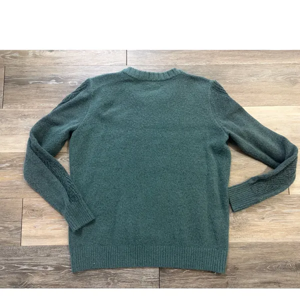 Market And Spruce Green Cable Knit Sweater XL Cozy Fall Cottagecore Classic - Image 7