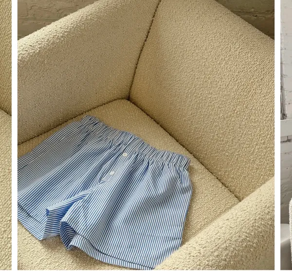 Nautical Striped Women’s Elastic Waist Shorts - Image 11