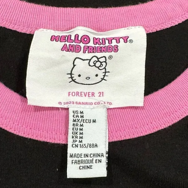 Hello Kitty X Forever 21 Sanrio Cinnamoroll Graphic Baby Tee Women’s Medium - Image 5