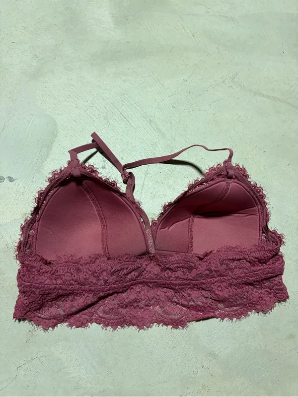 Aerie Lace Bralette pink medium - Image 2