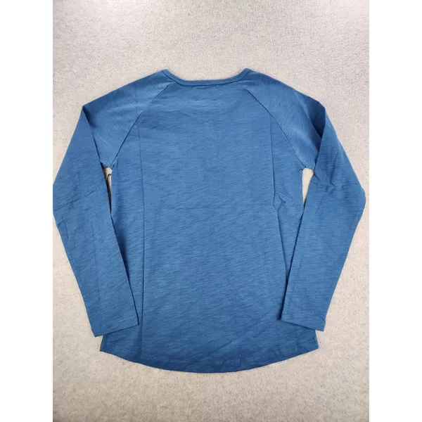 NWT Diamond Supply Co. Womens Sz XSMALL Washed Blue Henley‎ Long Sleeve Shirt XS - Image 7