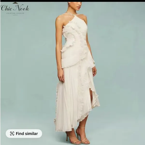 White floral dress - Image 2