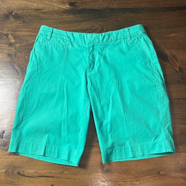 Patagonia Stretch All-Wear Bermuda Shorts 8 Turquoise Preppy Casual Summer Chino - Image 2