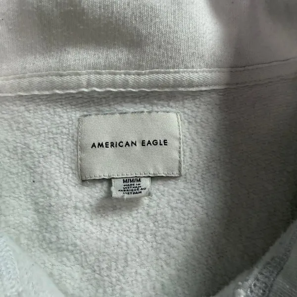 American-eagle-outfitters Women's White Sweatshirt with retro stripes - Image 2
