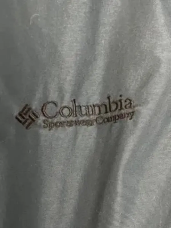 Vintage Columbia Fleece Lined Jacket Sz S Blue Nylon Bomber Jacket - Image 4