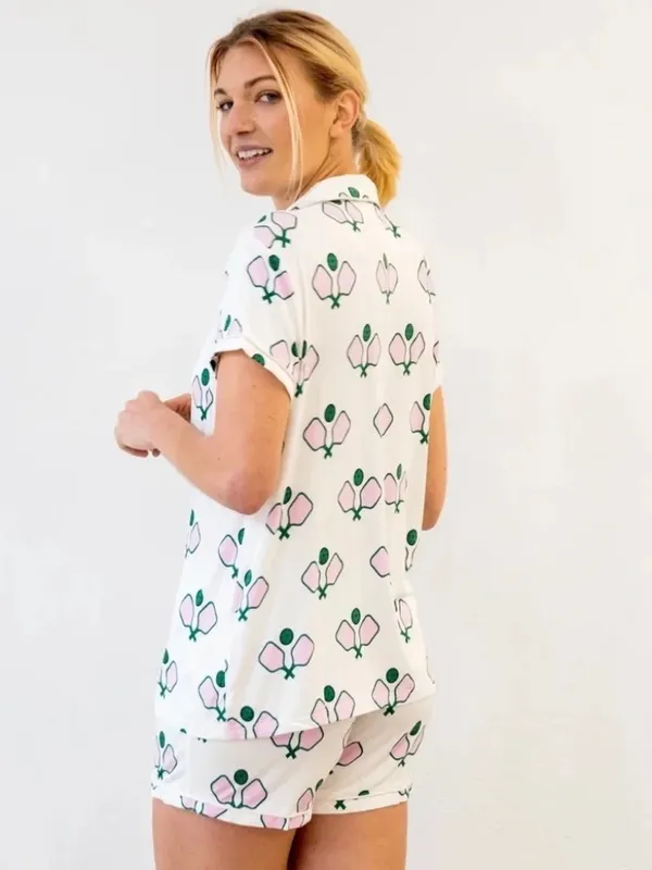 Toss Designs Pickleball PJ 2 piece set Pink Size M - Image 2