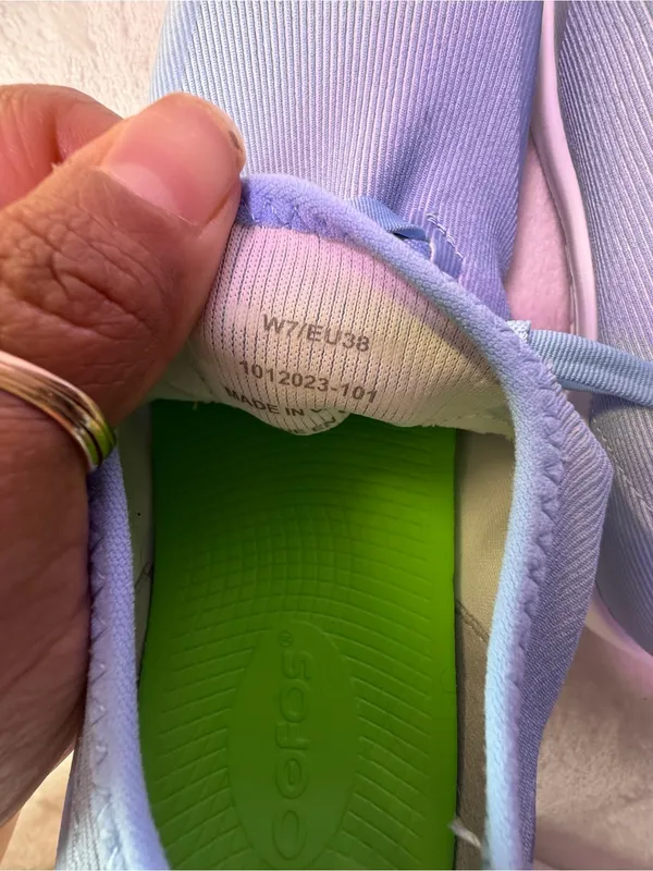 OOFOS Light Blue Knit Slip-On Women's Sneakers - Image 10