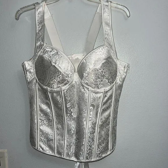 02 Collection White Bridal Bustier Large NWOT - Image 2