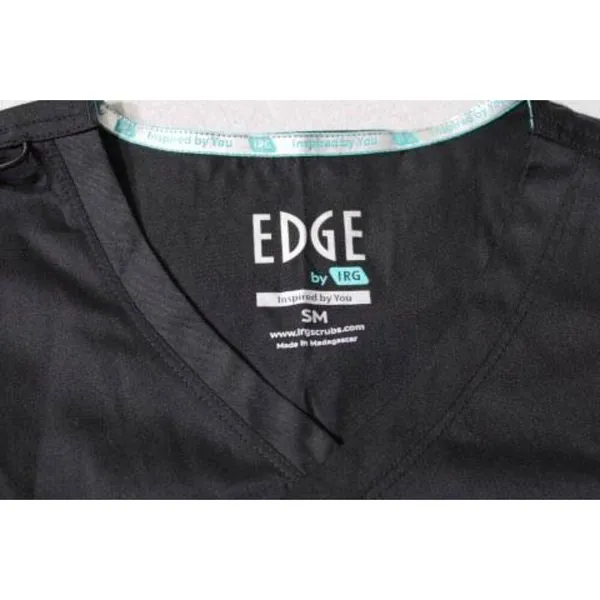 EDGE by IRG black women's scrub top | Size Small‎ - Image 4