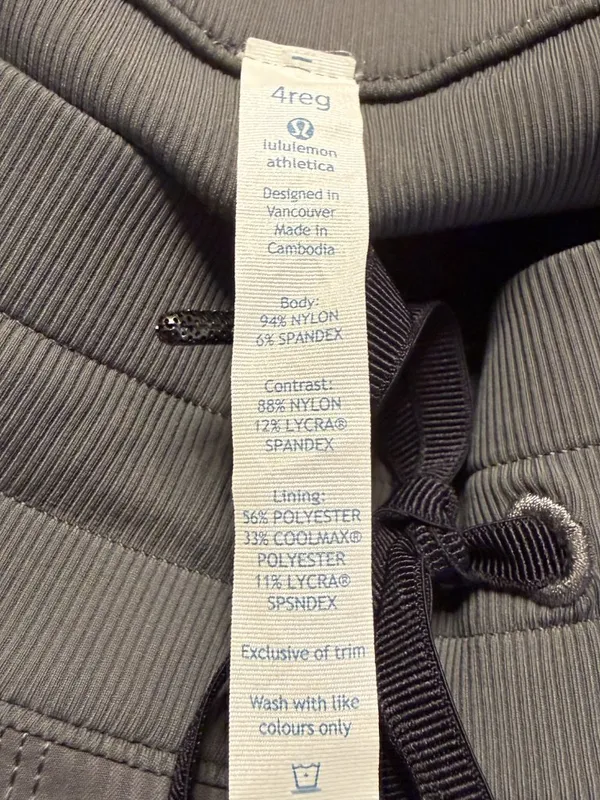 Y2K Lululemon Studio Pant Women's 4 Soot Light Gray Active Athletic Workout Gym - Image 12