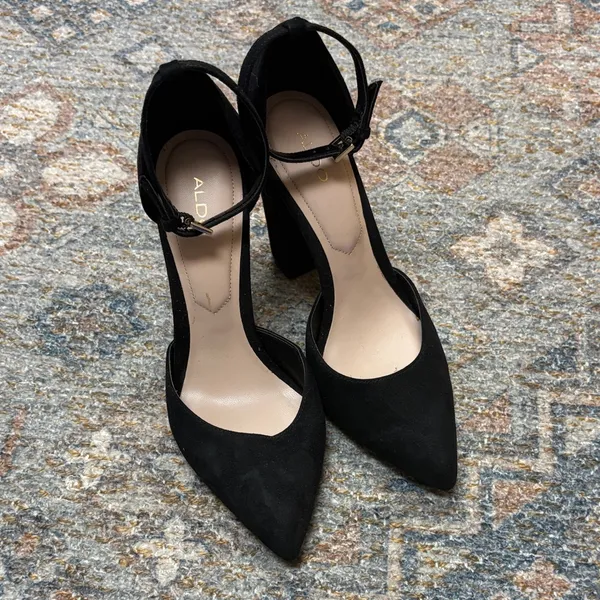 Aldo Black Suede Women's Heels - Image 2