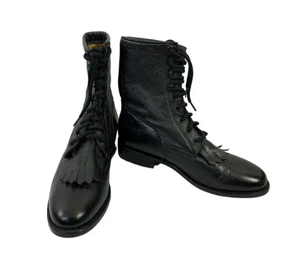 BM Women's Tall Black Boots Size 8 - Image 2