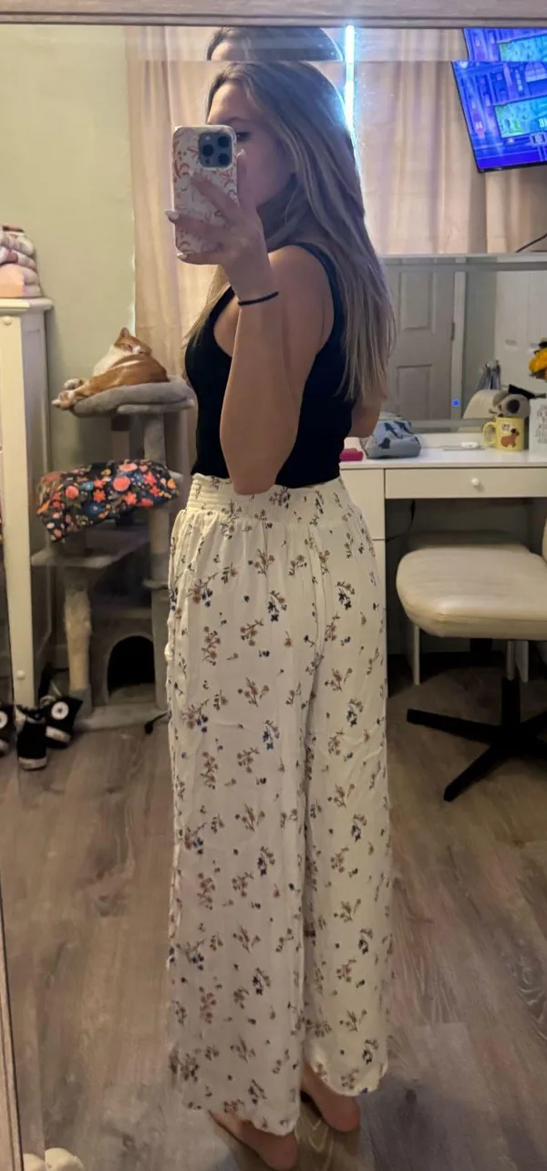 American Eagle Linen Pants Wide-Leg - Image 2