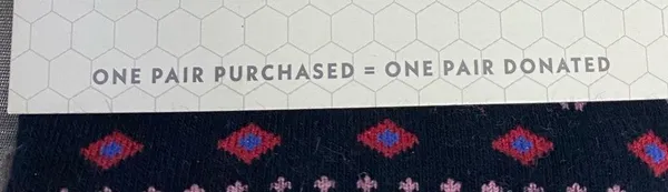 Bombas Black With Multicolor Geometric Lines Crew Socks Size Large - Image 3