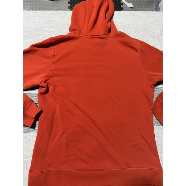 Columbia Womens Logo Hoodie‎ Sweatshirt Burnt Orange Size Medium Pullover Fleece - Image 6