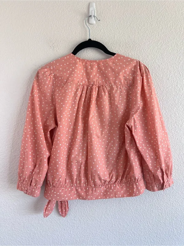 Madewell Women's Star Scatter Wrap Top Peach - Image 5