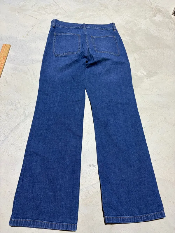 J. Crew Wide Leg Women's Jeans Blue 25 - Image 4