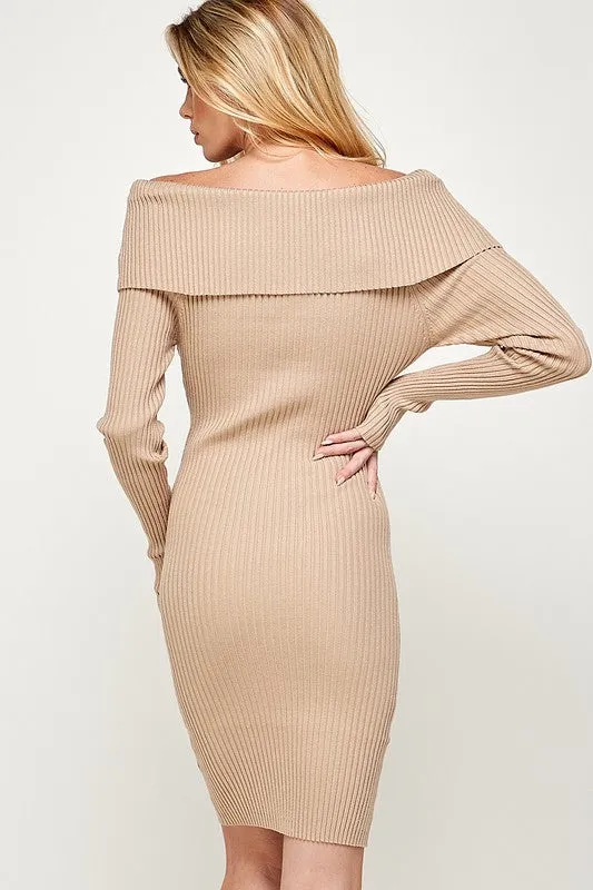 VICI Off Shoulder Knit Dress - Image 3