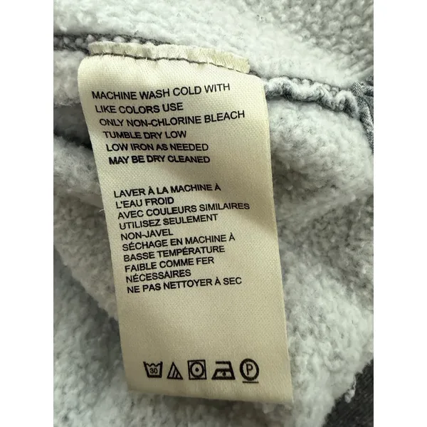 We The Free x Free People‎ Kassey Half Zip Sweatshirt Two Tone Gray Size Medium - Image 11