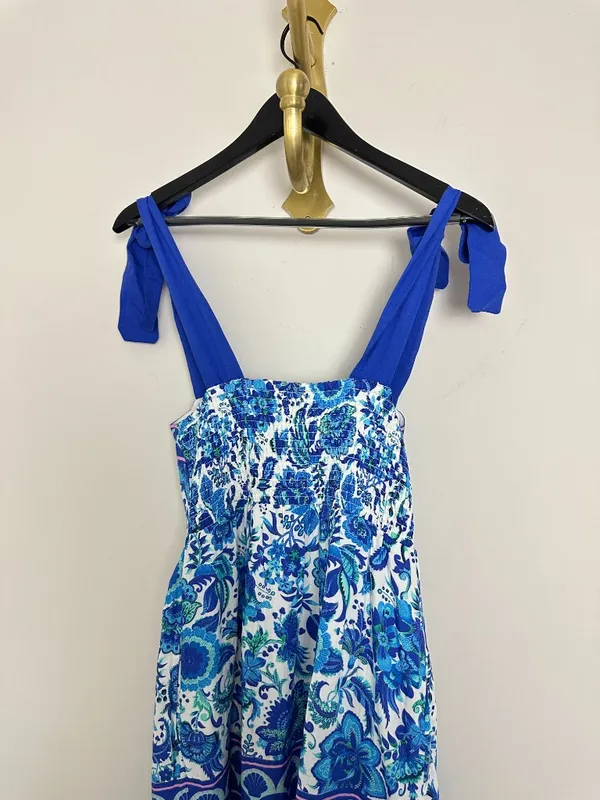 BEACH RIOT Charlotte Dress in Royal Riviera Size Small - Image 7