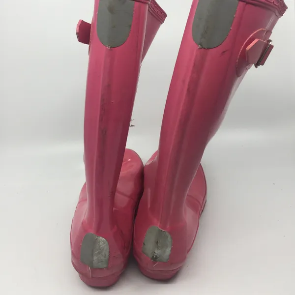 Unisex Hunter Boots Pink Size US 3M/4F - Image 3