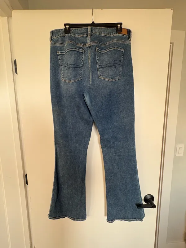American Eagle Outfitters Women’s Blue Flare Jeans - Image 3