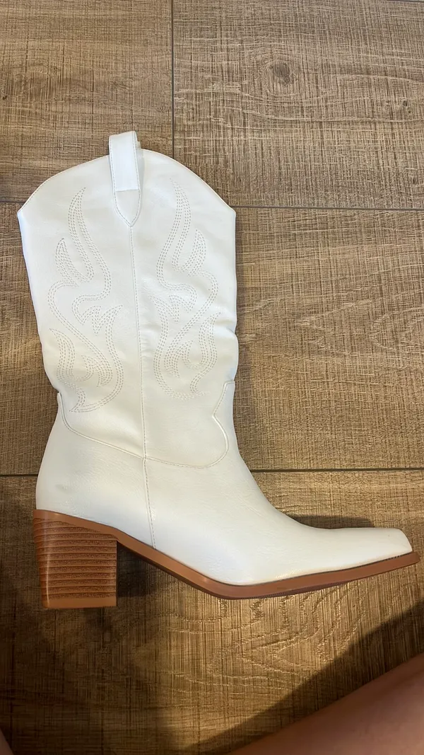 White Cowboy Boots Amazon - Image 2