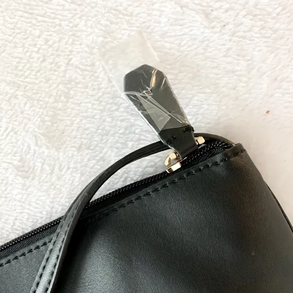 Guess Small Shoulder Bag Women Size S Black Faux Leather Leopard Lining Y2K Gold - Image 6