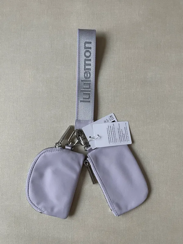 Lululemon Dual Pouch Wristlet *Metallic Wordmark - Faint Lavender - Image 10