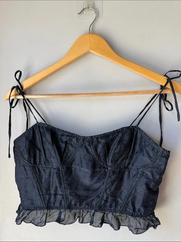 Ulla Johnson Corset Dainty Coquette Feminine Isa Crop Top - Image 2