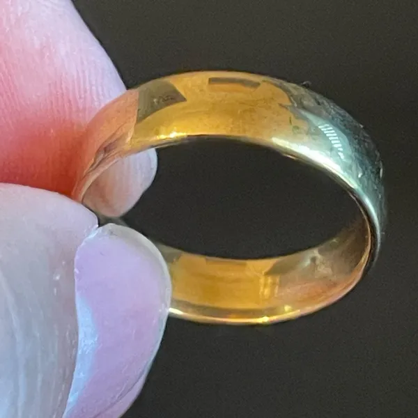 6mm gold stainless steel ring - Image 5