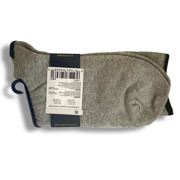 Polo Ralph Lauren Bear Socks Bloomingdale's 2025 Shopping Bear Women’s Gray - Image 2