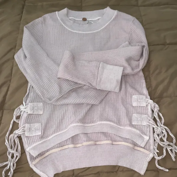Free People Cropped Interlaken Sweater - Image 3